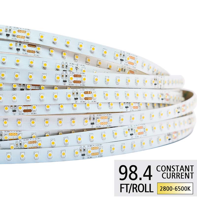 DC36V 3528SMD High CRI 95+ LED Light Strip - Ultra Long Constant Current White LED Lighting - 143Lumens/Ft